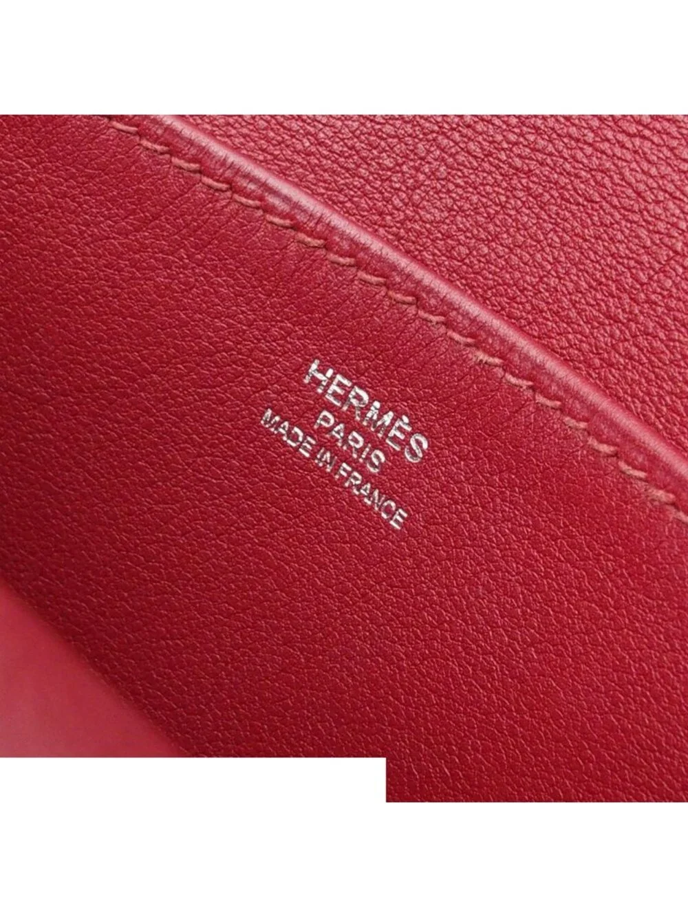 Hermes Halzan Mini Rouge Grenat Silver Swift 2-Way Shoulder Bag